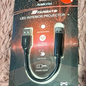 Black LED Interior Projector